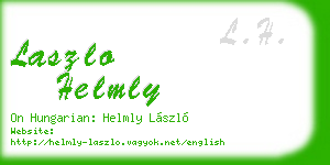 laszlo helmly business card