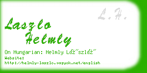laszlo helmly business card